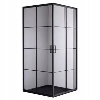 Hydrosan BL32A sprchový kút 80x80 ČIERNA posuvné dvere 80x80 cm